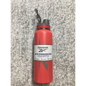 Reebok 40 oz Stainless Steel Chug Bottle Red Double Wall Insulated RBHS-1000-RD